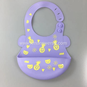 Custom Adjustable Soft Silicone Bib for Children